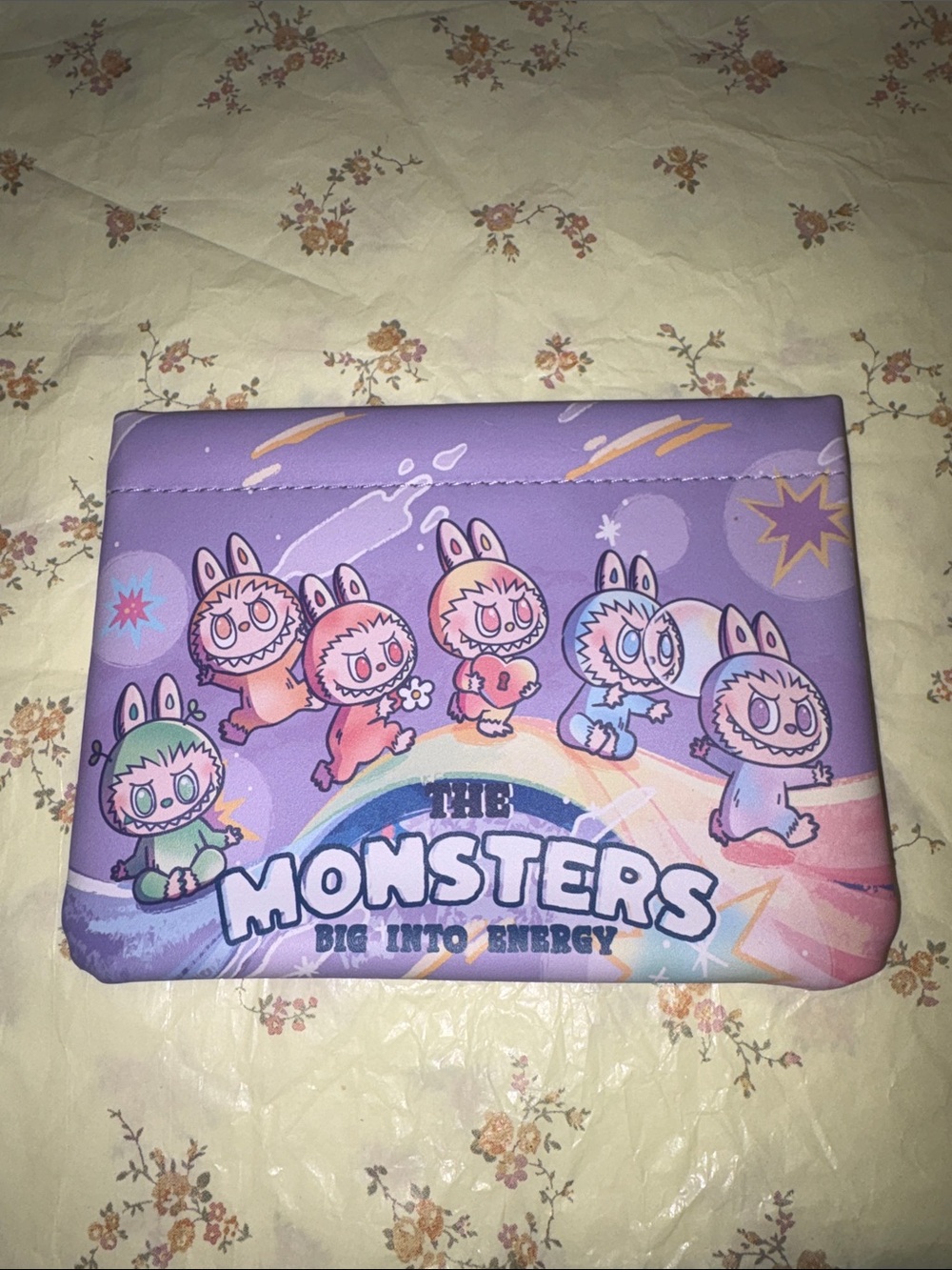 Purple 'The Monsters'  Pouch